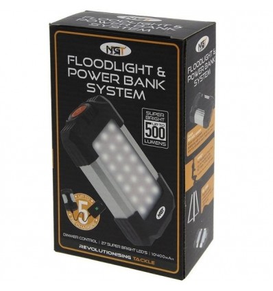 LAMPA + BATERIE EXTERNA NGT POWERBANK 10400MAH MULTIFUNCTIONAL 21+6 LED
