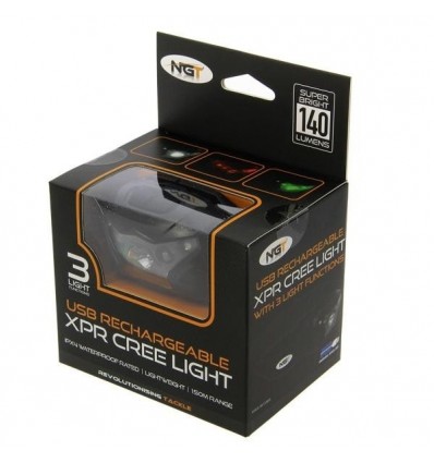 LANTERNA CAP NGT XPR CREE REINCARCABIL USB 140LM