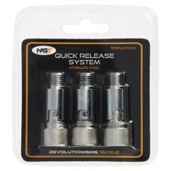 ADAPTOR QUICK RELEASE NGT DIN INOX 3 buc/set
