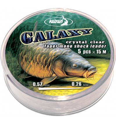 Fir Katran Taper Mono Shock Leader Galaxy 0.26