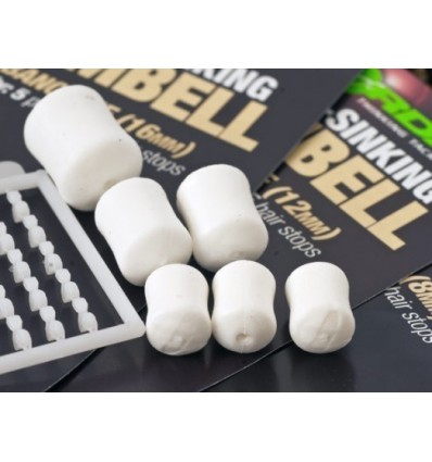 Pelete Flotante Korda Pop-up Dumbell + Free Hair Stops 12mm 8buc/plic