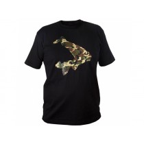Tricou Avid Carp Black-Camo T-Shirt