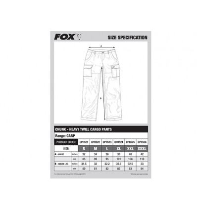 Fox Chunk Cargo Pants