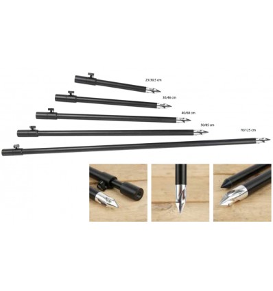 Pichet Telescopic Carp Spirit Blax Qr Bora Point Bank Sticks 23/30.5cm 84g