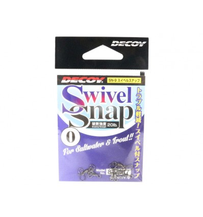 Agrafa cu vartej Decoy SN-9 Swivel Snap 6buc