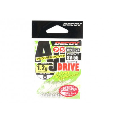 Jiguri Decoy SV-55 Jig Head Aji Drive 5buc