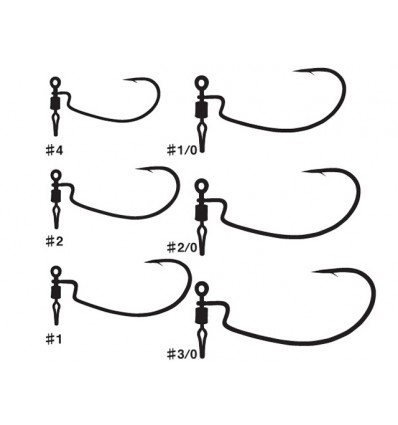 Carlige offset Decoy Worm 117 HD Offset Hooks