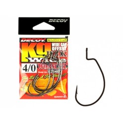 Carlige Decoy Wide Worm 25 Hook Black Nickel