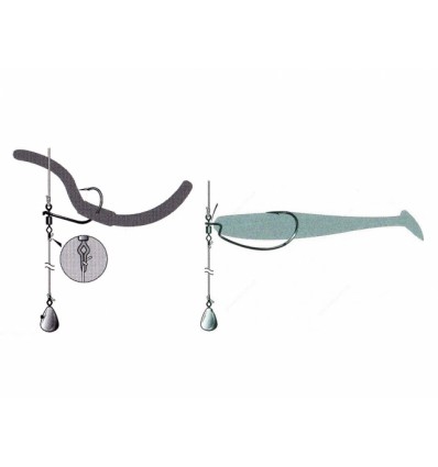 Carlige Decoy HD Masubari Hook Worm 120 5buc