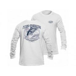 Flying Fisherman Tradition White Long Sleeve Tee