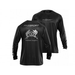 Flying Fisherman Passport Performance Black Long Sleeve