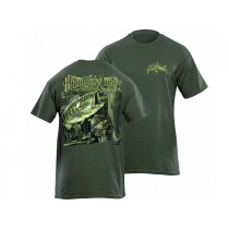 Flying Fisherman Midnight Angler Bass Hunter Tee