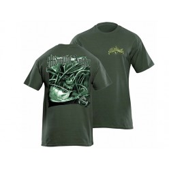 Flying Fisherman Midnight Angler Tarpon Green Tee
