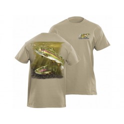 Flying Fisherman Rainbow Trout Prairie Dust Tee