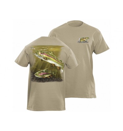 Flying Fisherman Rainbow Trout Prairie Dust Tee