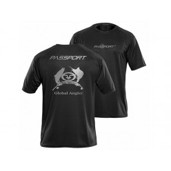Flying Fisherman Passport Performance Black Tee