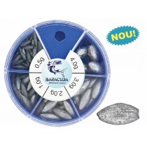 Set Plumbi Culisanti Baracuda Tip Olive 0.20g-2g Set Plumbi Culisanti Baracuda Tip Olive 0.20g-2g