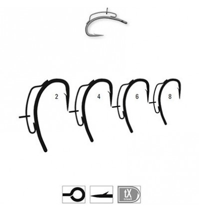 Carlig Mustad Bbs Curved Cu Ochet De Titan 5buc/plic