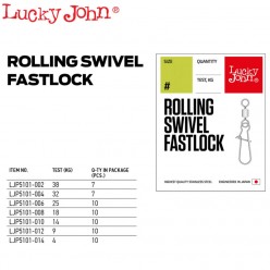 Lucky John Agrafa Duolock cu Vartej 10buc/plic
