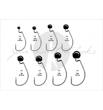 Carlige VMC 7340 Rugby Jig Black Nickel