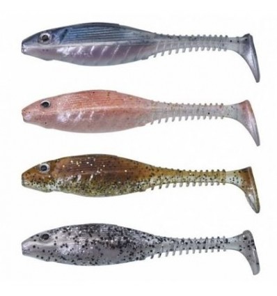 Sensas Gunki Grubby Shad 8.5cm Clear Water Kit 4buc