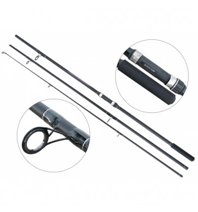 Lanseta mix carbon/amestec Baracuda Master Carp 3.9 m 3 tronsoane