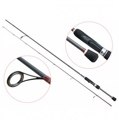Lanseta fibra de carbon Baracuda pentru spinning ultra-light Vow 2.1 m