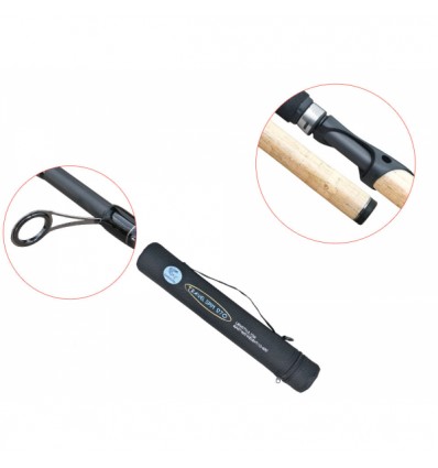 Lanseta fibra de carbon pentru spinning sau pescuit la pluta Baracuda Travel Spin 2.40 m