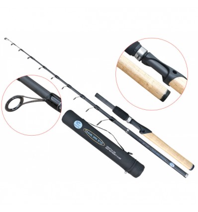 Lanseta fibra de carbon Baracuda Travel Spin 2.70 m