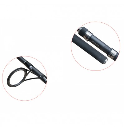 Lanseta fibra de carbon Baracuda Evolution Carp 3.9 m pentru crap