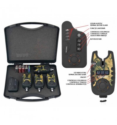 Set 4 avertizoare wireless Baracuda TLI 22 + receptor