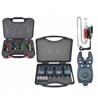 Set 4 avertizori si 4 swingere cu iluminare Baracuda TLI010 cu valigeta transport