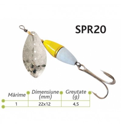 Lingurite rotative Spr 20 Baracuda 4.5g