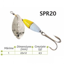 Lingurite rotative Spr 20 Baracuda 4.5g Lingurite rotative Spr 20 Baracuda 4.5g
