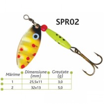 Lingurite rotative Spr 02 Baracuda 3g Lingurite rotative Spr 02 Baracuda 3g