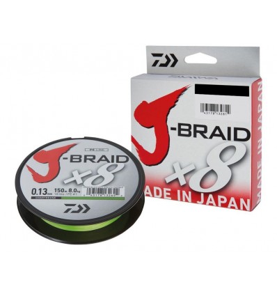 Fir Textil Daiwa J-braid X8 Chartreuse 300m