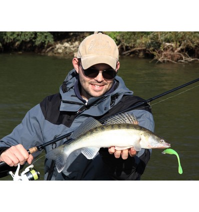 Gambler Flapp'n Shad 10cm Chartreuse Shad 12buc