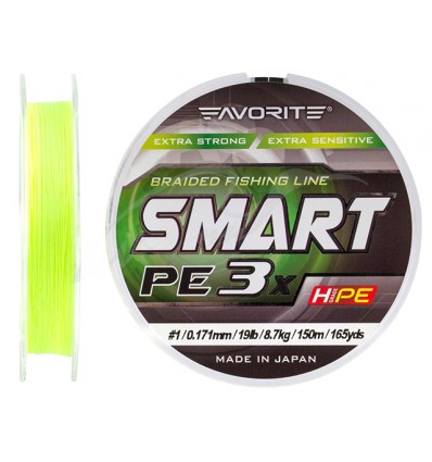 Fir textil Favorite Smart PE 3X Fluo Yellow 150m