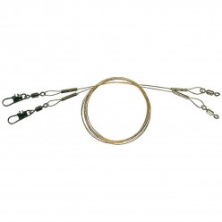 Struna DAM Effzett 35cm 8.9kg Agrafa Vartej Spin Leader Swivel