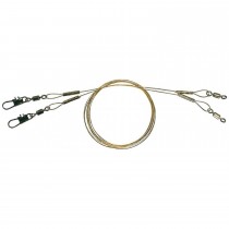 Struna DAM Effzett 25cm 8.9kg Agrafa Vartej Spin Leader Swivel