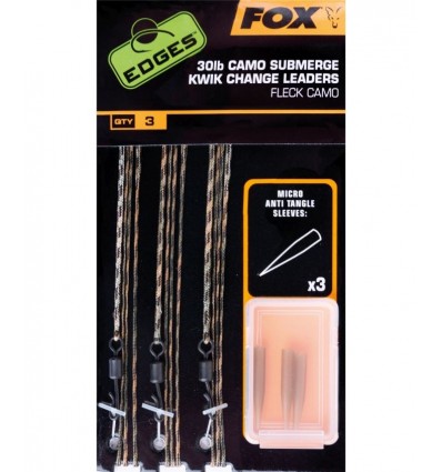 Montura Fox Edges Submerge Camo Leader Kwik Change Kit 3buc/set