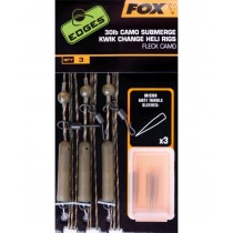 Montura Fox Edges Submerge Camo Leader Heli Rigs Kwik Change Kit 3buc/set