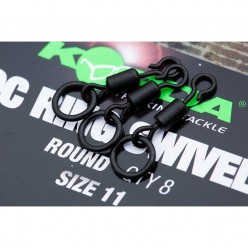 Vartej Rapid Cu Anou Korda Quick Change Ring Swivel Round Nr.11 8buc/plic