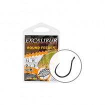 Carlige Excalibur Round Feeder Barbless 8buc