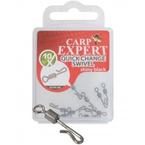 Vartej Cu Agrafa Rapida Carp Expert Quick Change Swivel Shiny Black 10buc/cutie Vartej Cu Agrafa Rapida Carp Expert Quick Change Swivel Shiny Black 10buc/cutie