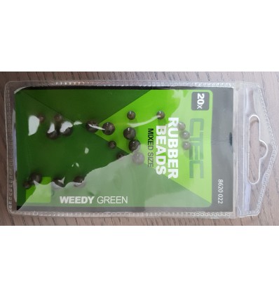 Bilute cauciuc Spro C-TEC Rubber Beads Green