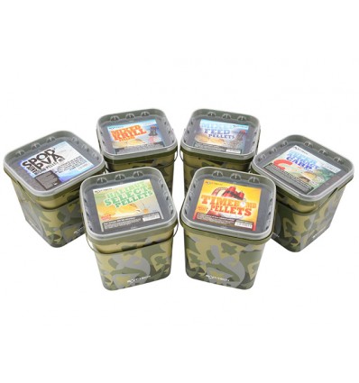Pelete Bait-Tech Camo Bucket Mixed Krill Pellets 2.5kg