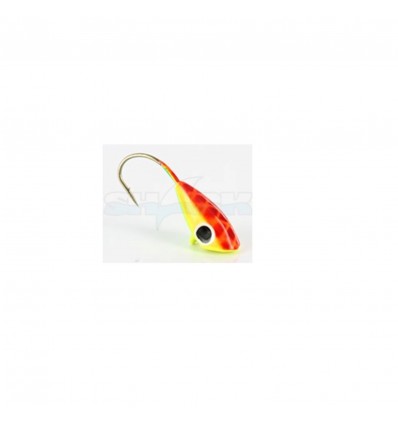 Mormusca Shark LM0044/12 Rosu Negru 1.10gr 18mm 5buc