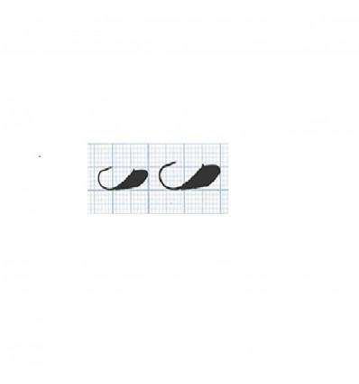 Mormusca Shark LM0055/1 Rosu Galben 0.80gr 18mm 5buc