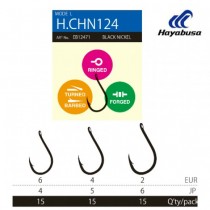 Carlige Hayabusa CHN124 Black Nickel 10buc/plic
